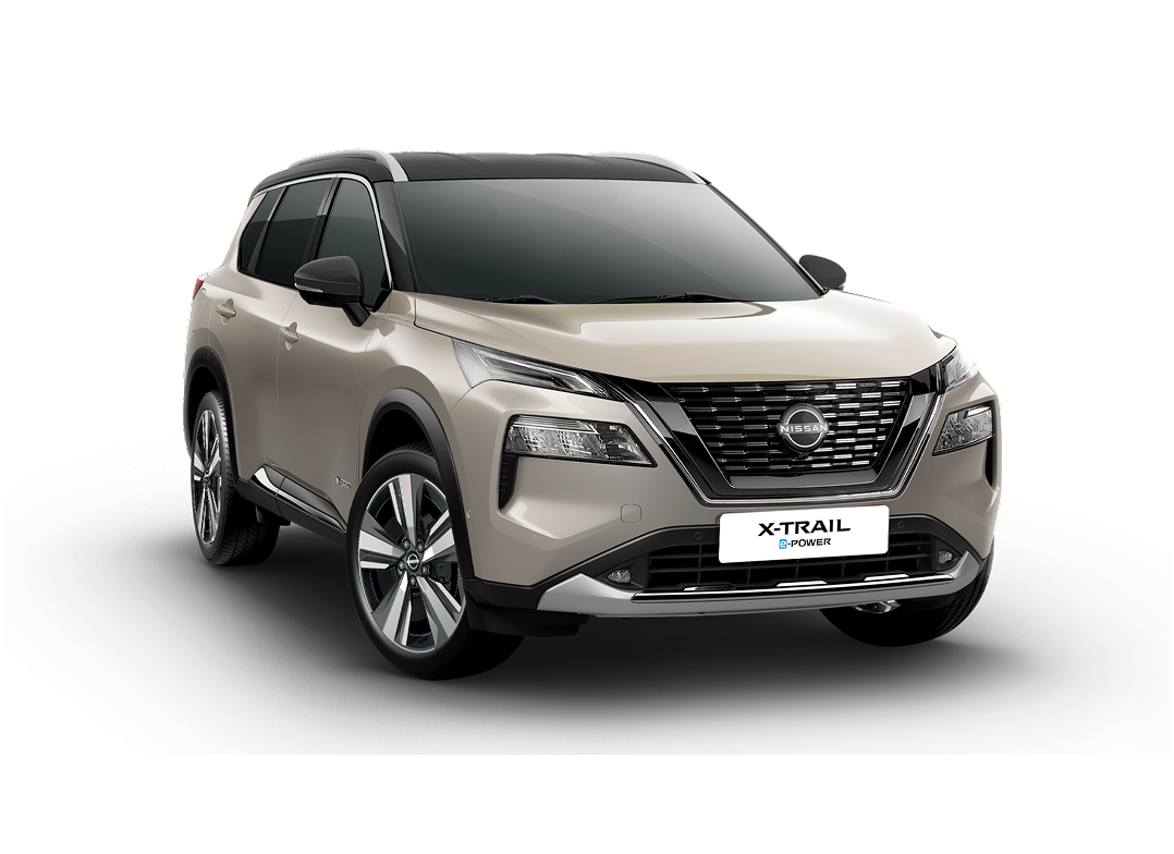 Grey Nissan X-Terra rugged off-road SUV exterior side angle.